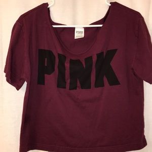 Maroon crop top